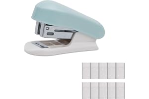 Lilaly 1 Pack Staplers for Desk Staplers, Blue Stapler, Miniature Stapler with Staples Staplers Office, Gift for Student or Office Use (Blue)