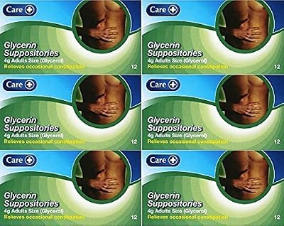 Care Glycerin Suppositories 4g 72 Count 6 Packs - Fast Gentle Relief