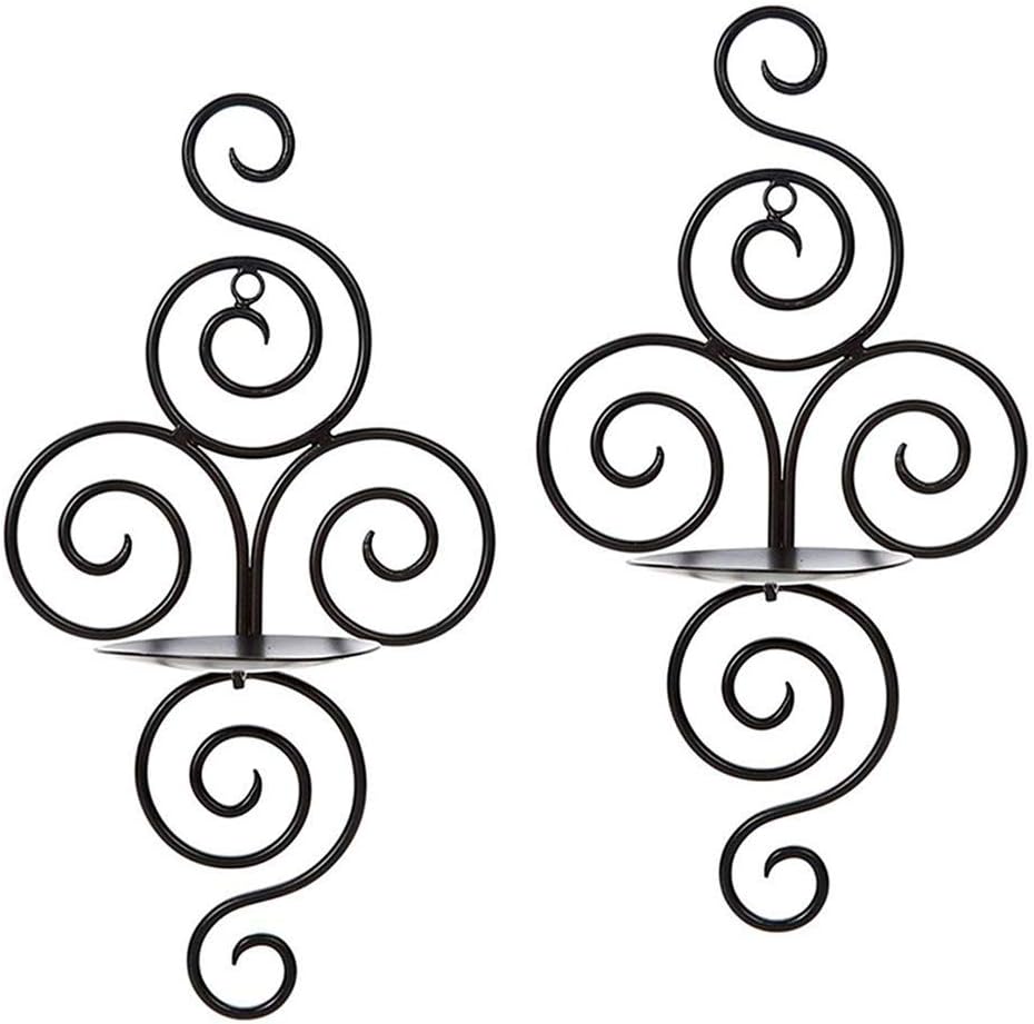 portacandele per set da parete da 2