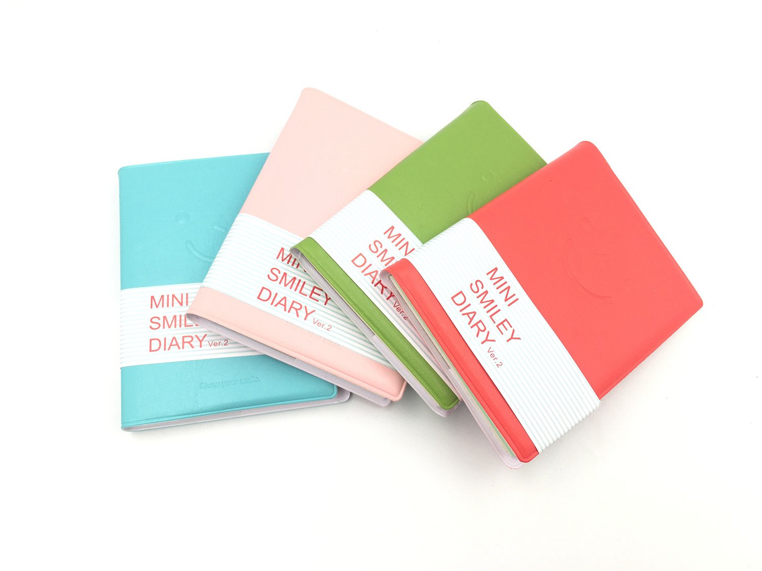 Pocket Notebook Set 4pcs Small Pocket Super Mini Smiley