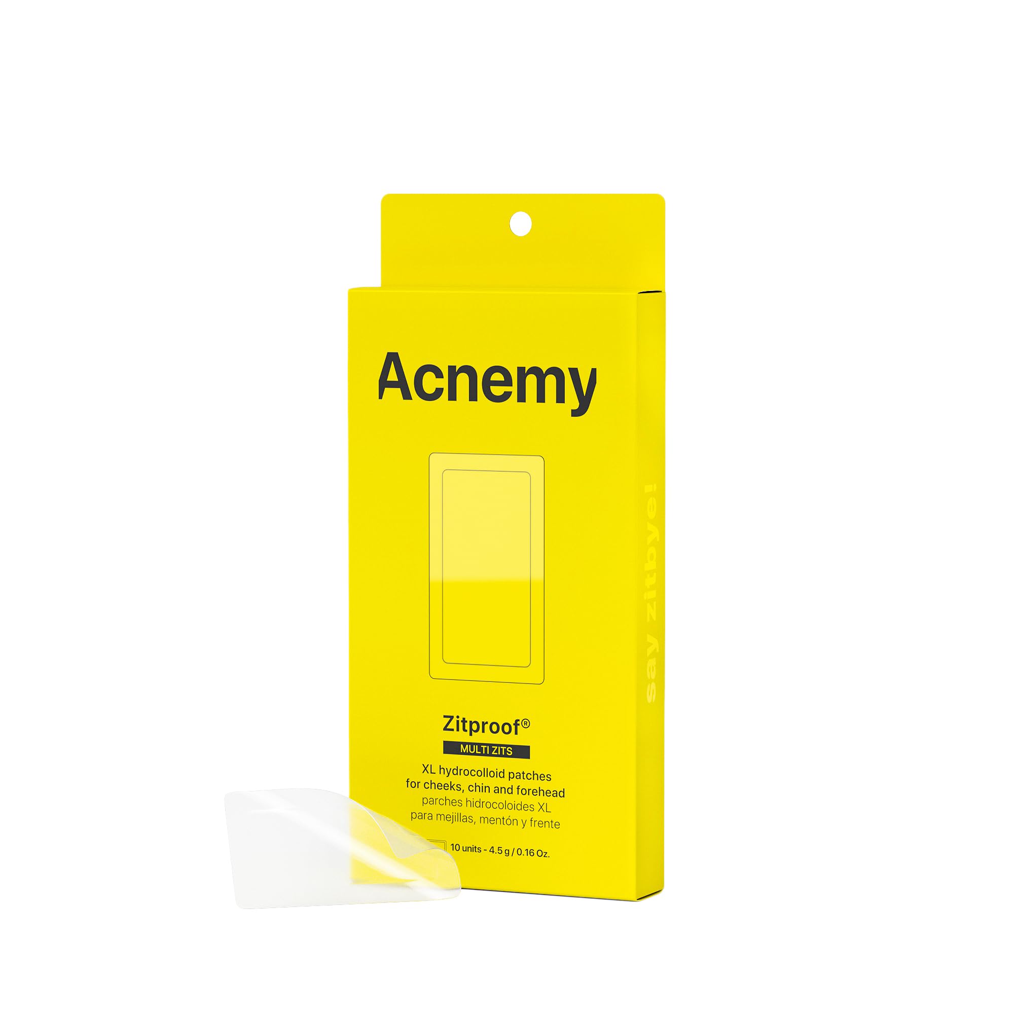 ACNEMY ZITPROOF® MULTIZITS - XL hydrocolloid patches for cheeks, chin and forehead