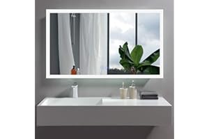 BHBL 48 x 28 in Horizontal LED Bathroom Mirror with Anti-Fog Function (DK-C-N031-W5)
