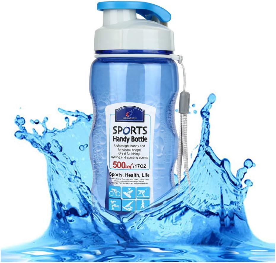 Sports Water Bottle 500ml Portable Travel Bottles Bike