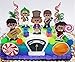Willy Wonka Birthday Cake Topper Set Featuring Wonka & Friends and Decorative Themed Accessories