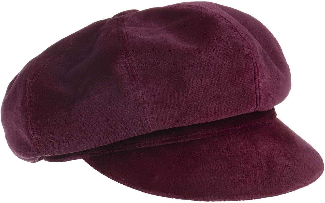 FEOYA Damen Ballonmütze - Newsboy Cap Vintage, Tweed, Verstellbar, Für Herbst & Winter