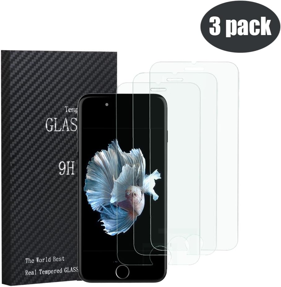 Fedirect 3-packs iPhone 6 Plus / iPhone 6s Plus Screen Protector, Tempered Glass Screen Protector High Definition Clear Screen Protector