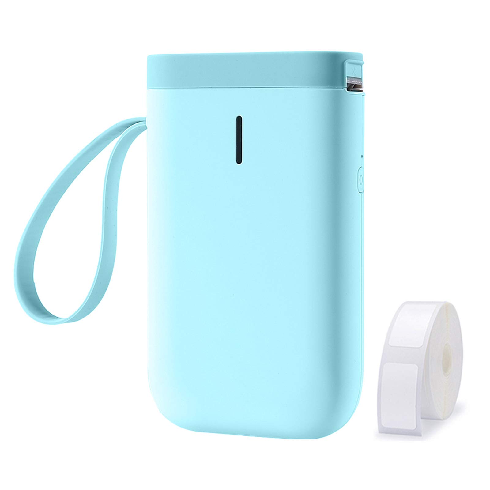 Label Maker Wireless Label Printer Bluetooth Thermal Sticker Maker with 1 Roll Paper Compatible with iOS, Android for Home Office School Supermarket