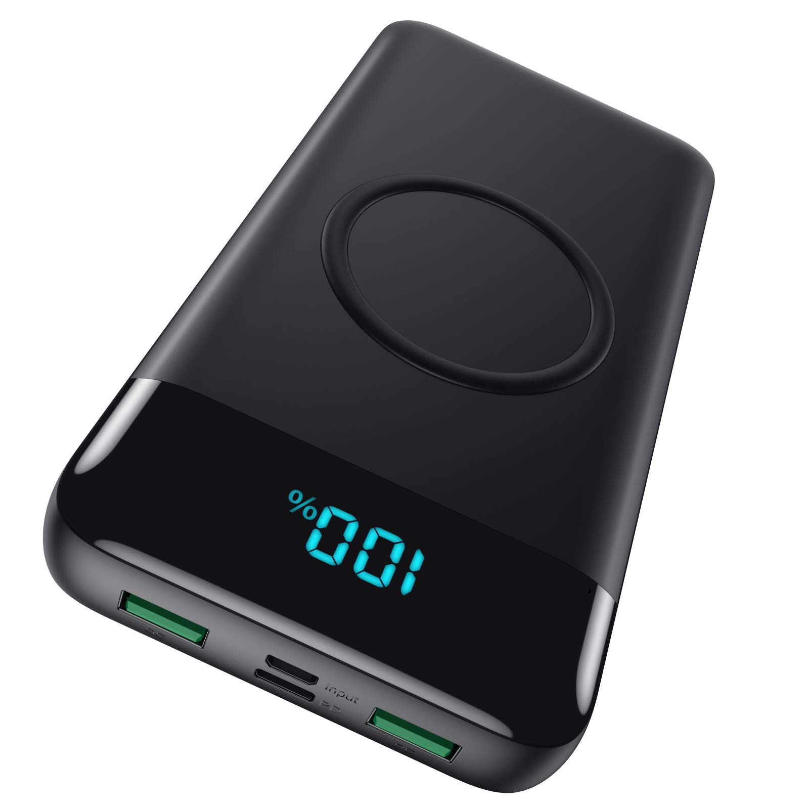 Wireless Portable Charger 30,800mAh,15W Wireless Charging USB C Power Bank,25W PD QC 4.0 Fast Charging 4 Outputs Travel Essentials Battery Pack Compatible with iPhone 17/16/15/14/13/12,Galaxy,Android