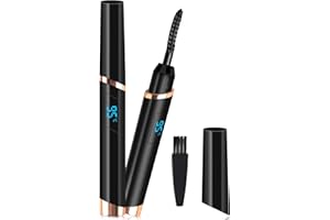 DUST2OASIS Heated Eyelash Curler, Electric Eyelash Curler, Rechargeable Lash Curler for Makeup Natural Curling Eye Lashes and 24 Hours Long Lasting - Black 2025 Updated New Model