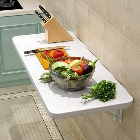 BCXGS Mesa Plegable de Pared Mesa de Trabajo Plegable montada en la
