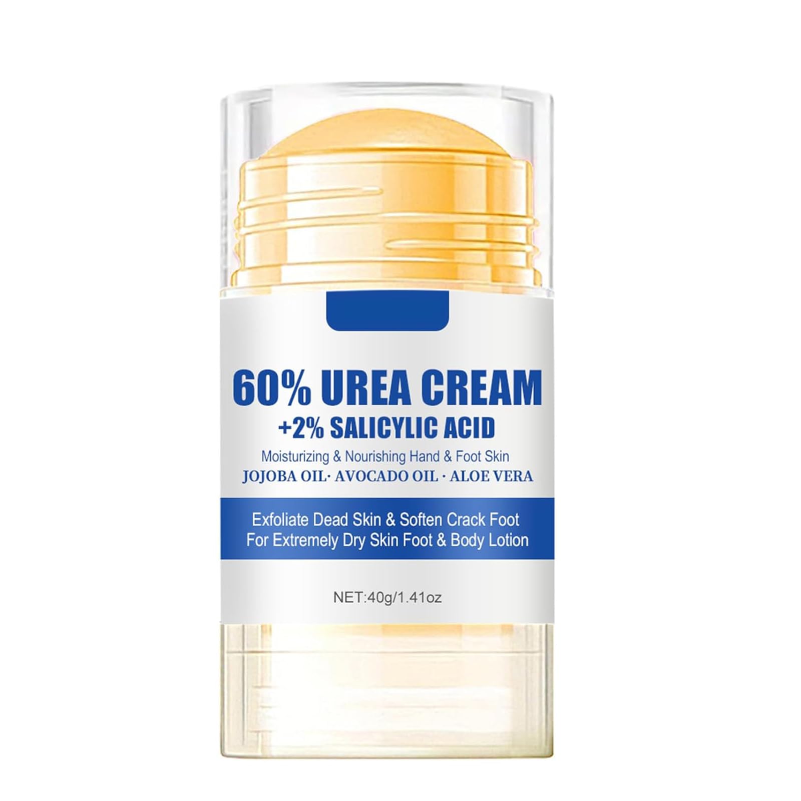 Urea Foot Cream with 60% Urea plus 2% Salicylic Acid,Cracked Heels and Dry Skin Deep Moisturizing Foot Nourishing Cream,for Knees Elbows Hands Hydrates &Nourish for Exfoliates Dead Skin