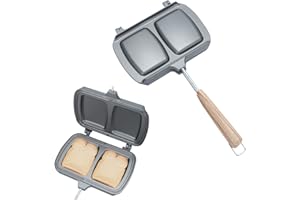 Double-sided Sandwich Baking Pan, Removable breakfast sandwich grilled cheese omelet butter maker, nonstick grilled cheese mo