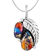 Turquoise Necklace 925 Sterling Silver Pendant & 20" Chain