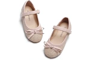 Otter MOMO Toddler/Little Girls Mary Jane Ballerina Flats Shoes Slip-on School Party Dress Shoes