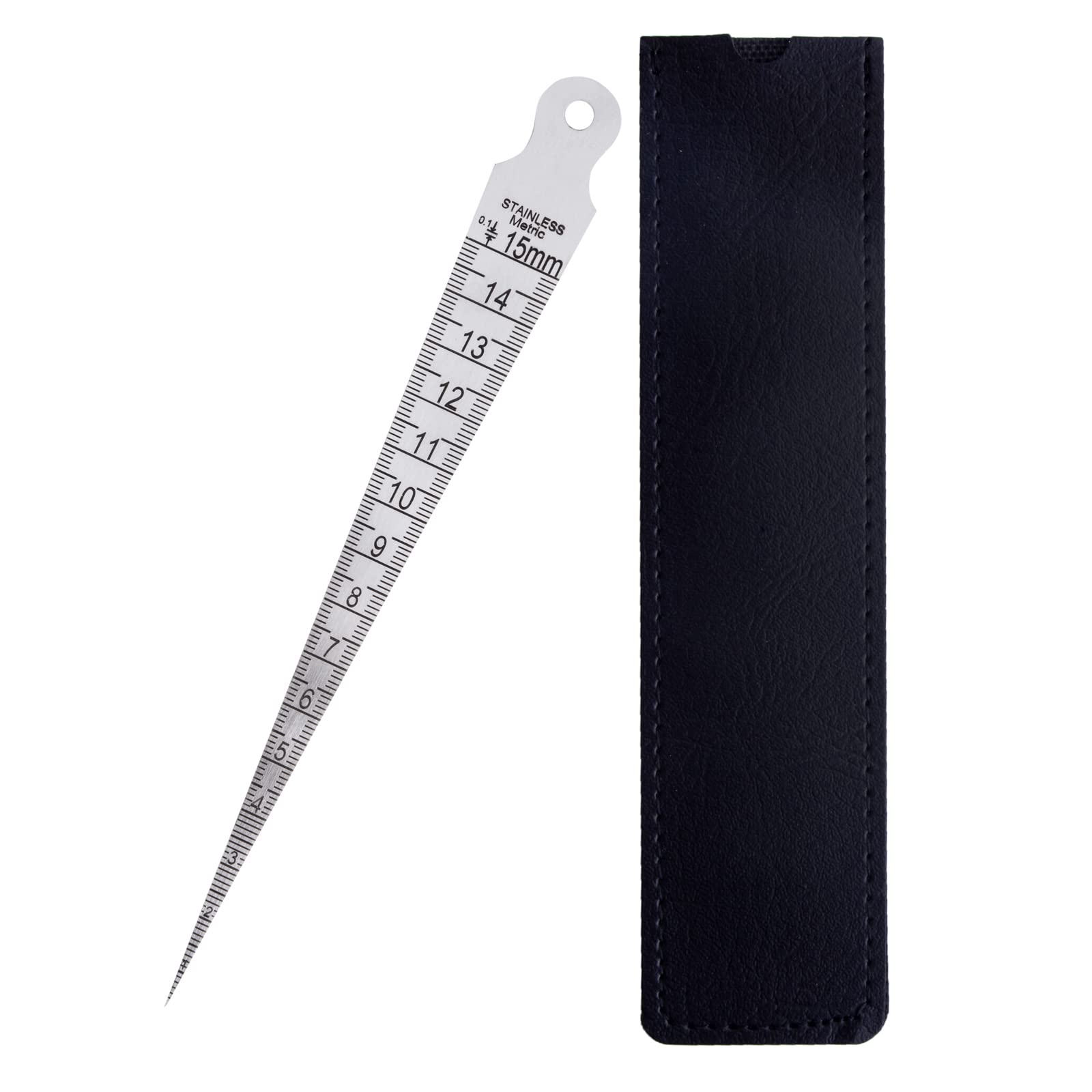 ZLKSKER Taper Gauge Metric & Imperial 1-15mm & 1/64-5/8 inch, Aperture Gauge, Gap Gauge for Measuring Gap & Aperture