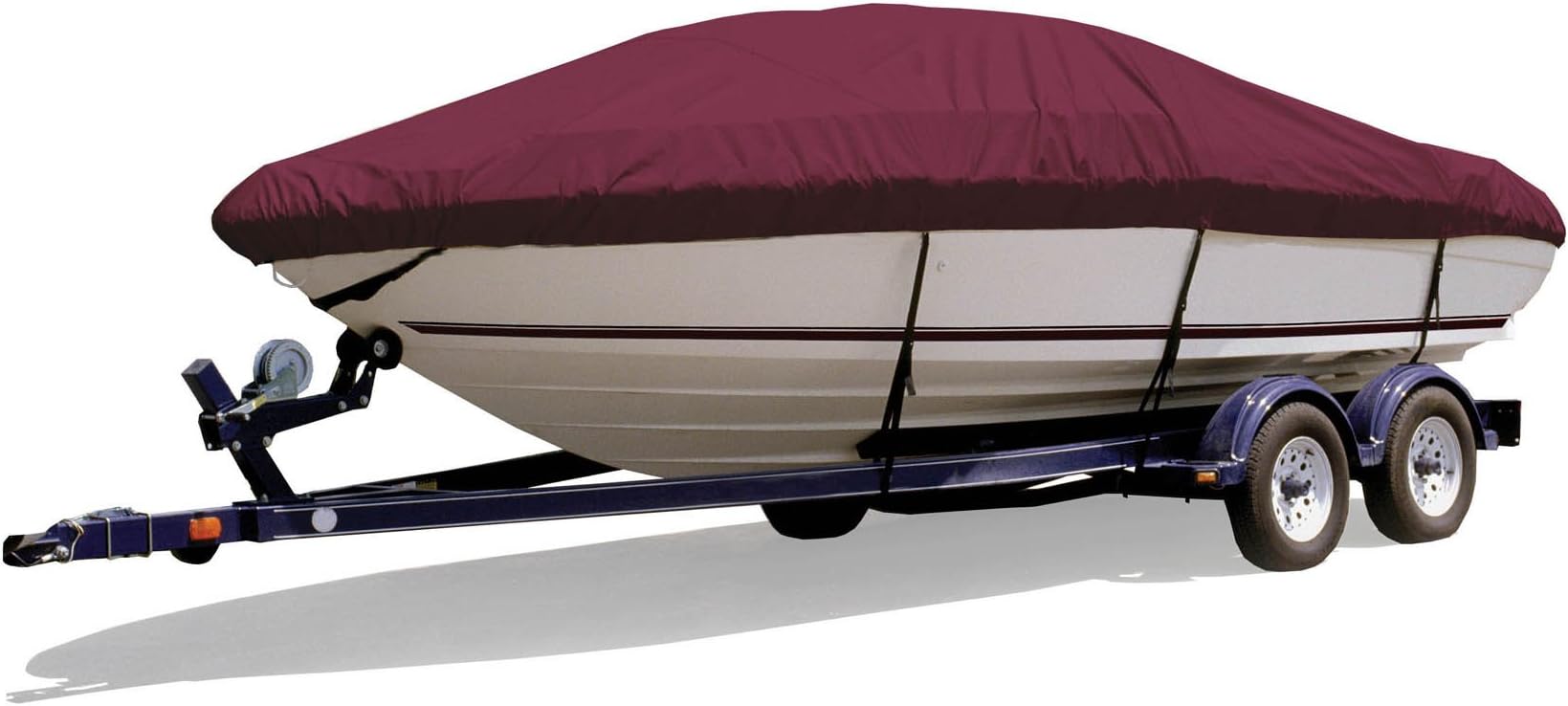 Survivor Marine Products Boat Cover for Daycruiser, Inboard / Outboard Engine, Cranberry, 24-Feet 5-Inch - 25-Feet 4-Inch Length Overall x 102-Inch Beam Width