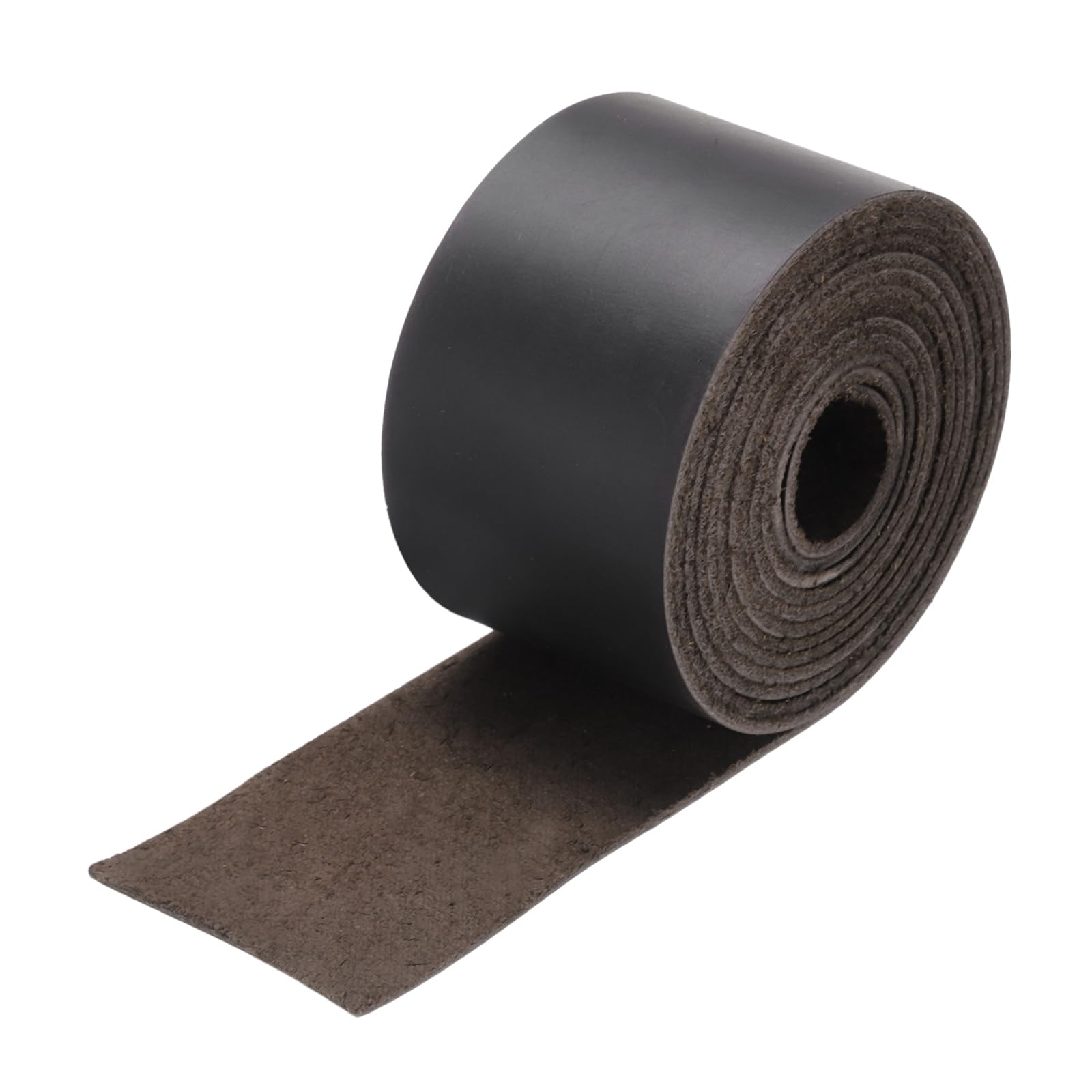 Rebower Flat Leather Strip,2 Inch Wide 72 Inch Long Leather Cord PU Faux Leather Strips Strap,[for DIY Craft Making Sewing Belts Wallets Bag Jewelry Projects ]-Dark Coffee