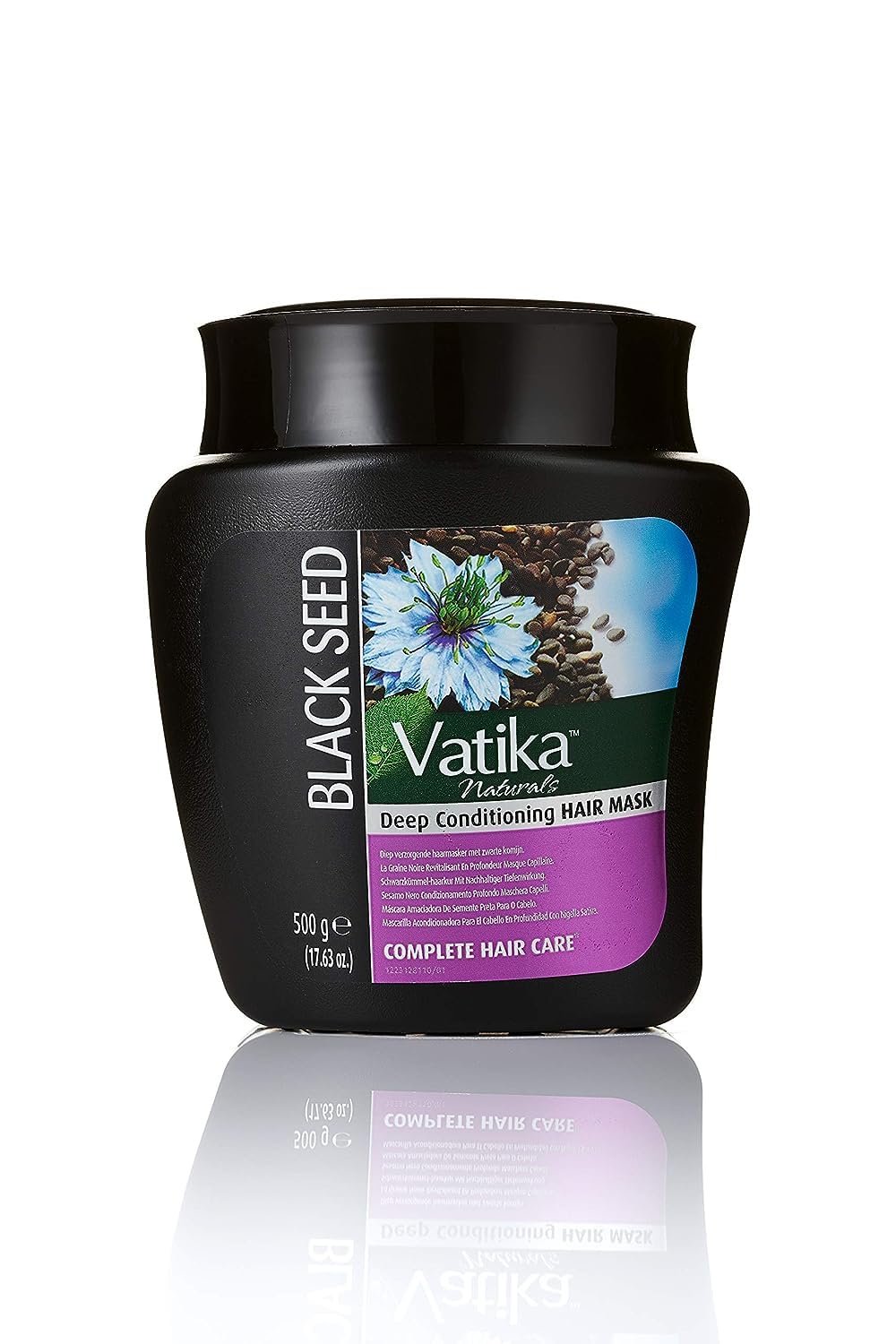 Dabur Vatika Multivitamin Enriched Black Seed Complete Care Hair Mask 500g | With black seed, soybean & henna | Blended with essential multivitamins (Pack of 1) (Package may vary)