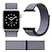 Esay Watch Sport Loop Band, Hook & Loop Fastener Adjustable Closure Wrist Strap Lightweight Breathable Nylon Replacement Band for Apple Watch Nike+, Series 3/2/1, Sport, Edition (42MM, Midnight Blue)