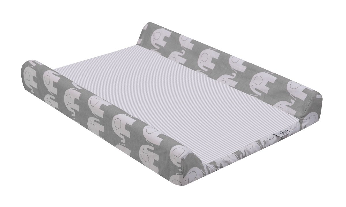 grey elephant changing mat