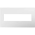 Legrand adorne 4-Gang Wall Plate (1, Gloss White-on-White)