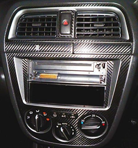 SUBARU IMPREZA 2.0 WRX STI 2000-05 Black Carbon Fibre effect dash sticker