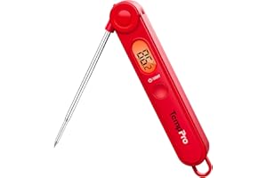 ThermoPro TP03B Digital Instant Read Meat Thermometer with Backlight LCD and Magnet Cooking Candy Food Thermometer for BBQ Gr