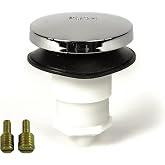 Toe Touch (Tip Toe, Foot Actuated) Bath Tub/Bathtub Drain Stopper Includes 3/8" and 5/16" Fittings Chrome