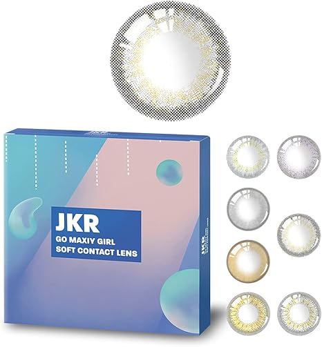 Amazon Jkrー 度あり 度なし敦煌です全7色 10枚入 コスプレ ハーフ目 フチなし 高発色カラコン 1 5 冬 Jkr ソフトコンタクトレンズ