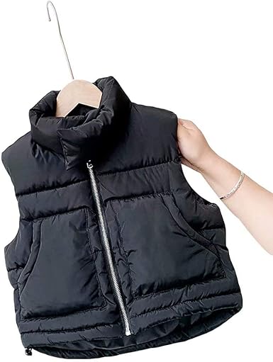 baby boy black puffer vest