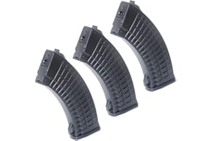 Airsoft Gear Parts Accessories 3pcs 500rd Waffle Mag Hi-Cap Magazine for AK-Series AEG Black