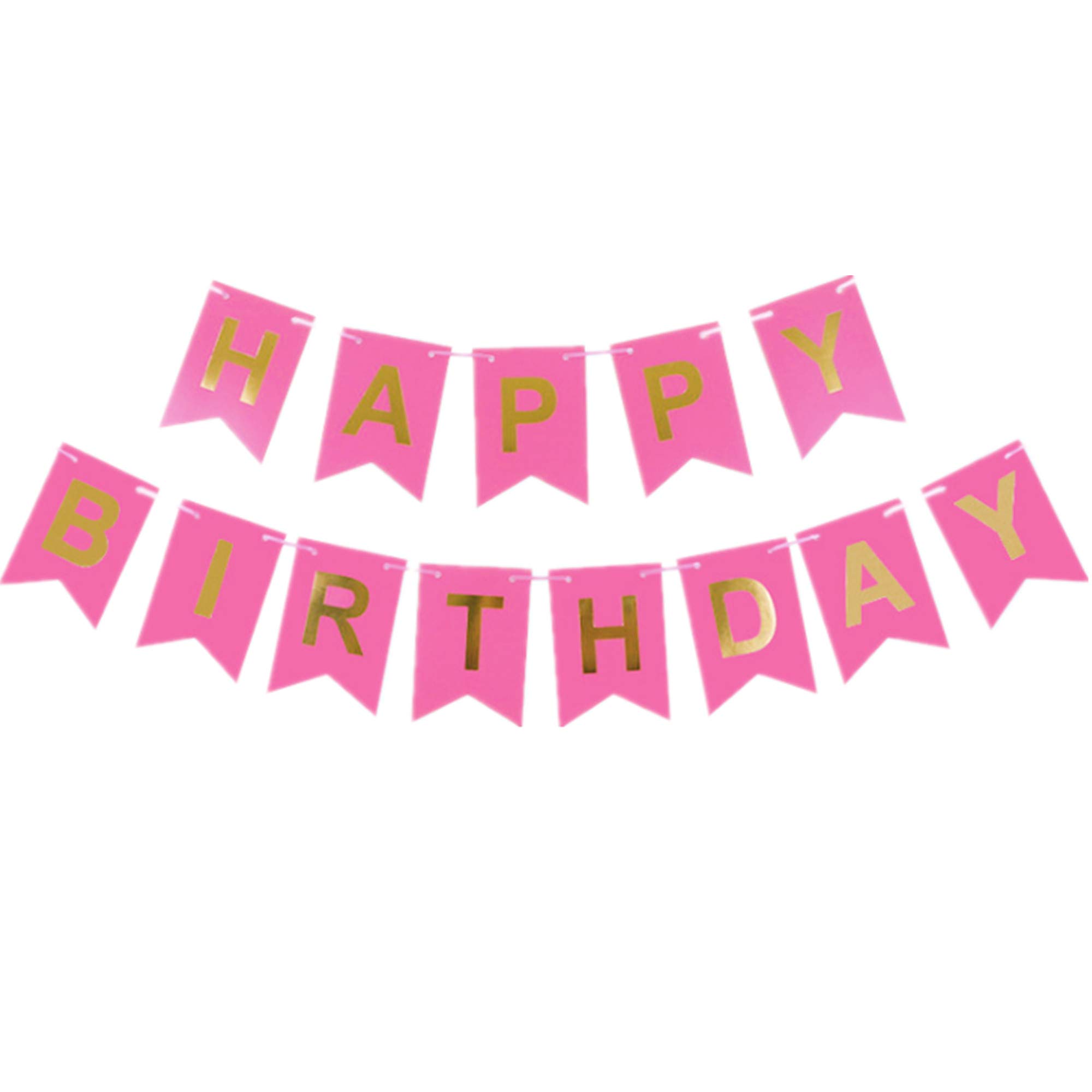 CHTENG Baby Happy Birthday Banner Baby Shower Birthday Banner Decorations Photo Background Props Rose