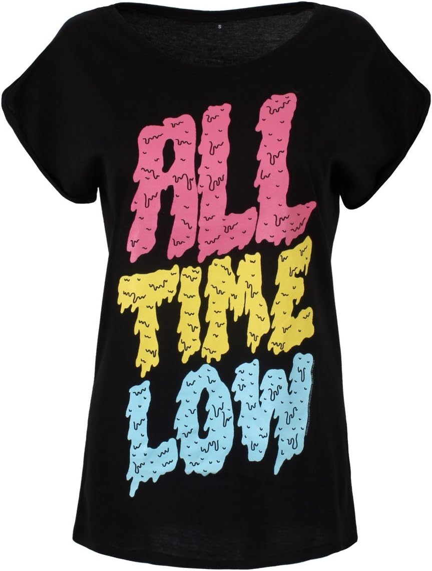 All Time Low Women's Melted Roll Sleeve ATL T-shirt