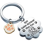 WSAORM Golden Retriever Keychain Dog Mom Keychain Golden Retriever Lover Gifts For Women Dog Themed Gifts
