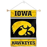 Hawkeyes Window Wall Banner Hanging Flag with Suction Cup