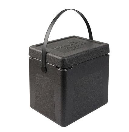Thermo Future Box Shoppingbox Transport-und Isolierbox, EPP (expandiertes Polypropylen), Schwarz, 36 x 29 x 37 cm