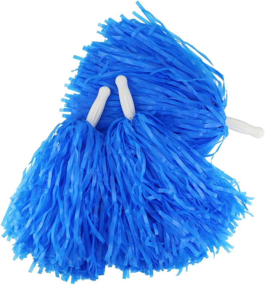 Faxco 12Pack Plastic Pom Poms Cheerleading Pom Poms Sports Dance Cheer Plastic Pom Pom for Rooters, Cheering Squard, Cheering Team : Sports & Outdoors