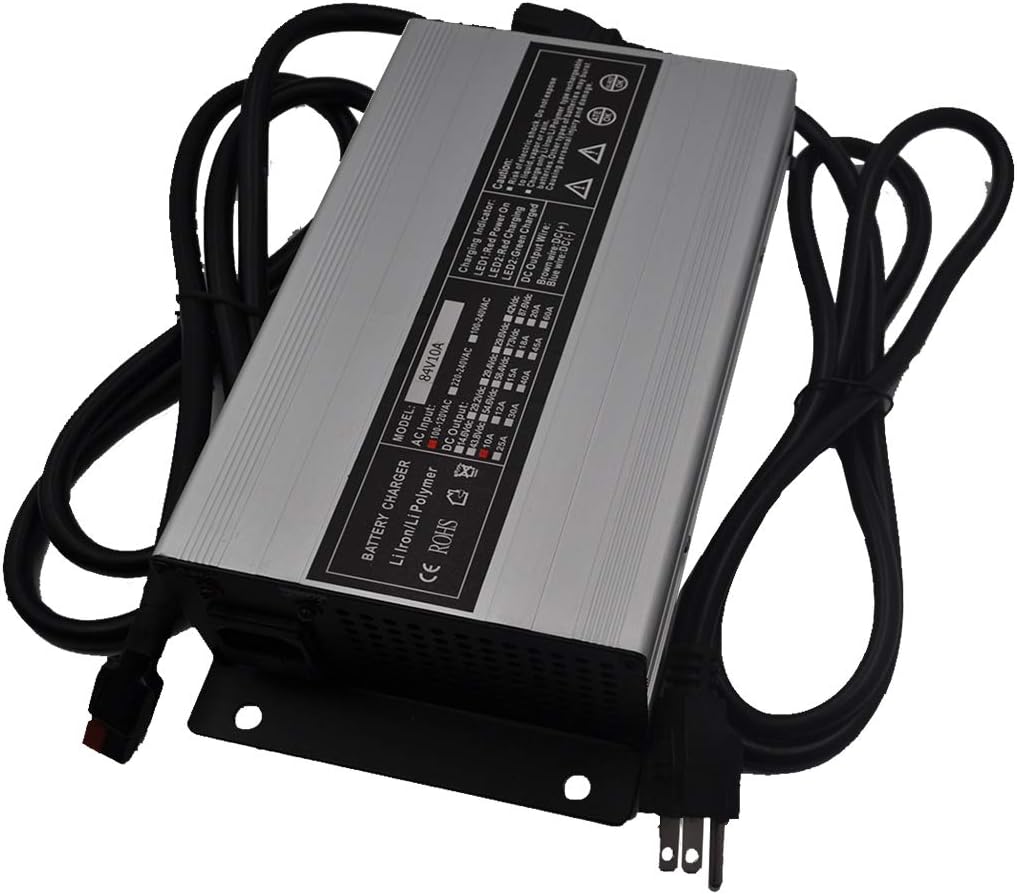 Aegis Battery 72V 10A Constant Current/Constant Voltage Lithium Battery Charger for 72V Li-ion Batteries