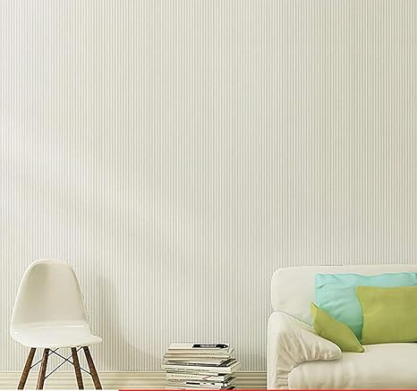 Amazon 壁紙 補修 シールリメイクシート 壁紙 リメイクシート 防水 壁紙 おしゃれ 自己接着壁紙 不織布ホーム3d壁紙 無地背景壁紙 クリーミーホワイト 53cm 5m 壁紙