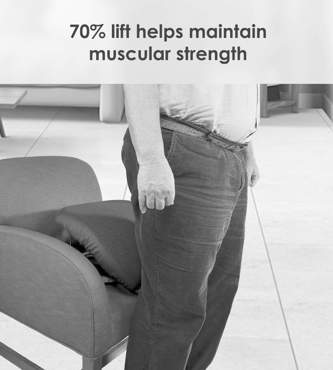 Stand Assist Aid for Elderly - Lifting Cushion by Seat Boost - Portable Alternative to Lift Chairs - Handicap Mobility Help for 70% Support Up to 220: Health & Personal Care