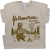 Y Stone T Shirt Vintage National Park Tee for Men Women Retro Old Faithful | Shirts For Men, T-Shirt For Women, For Boys Guys, Yellowstone Souvenir, Wyoming Montana Retro Shirts, Bison Tshirt