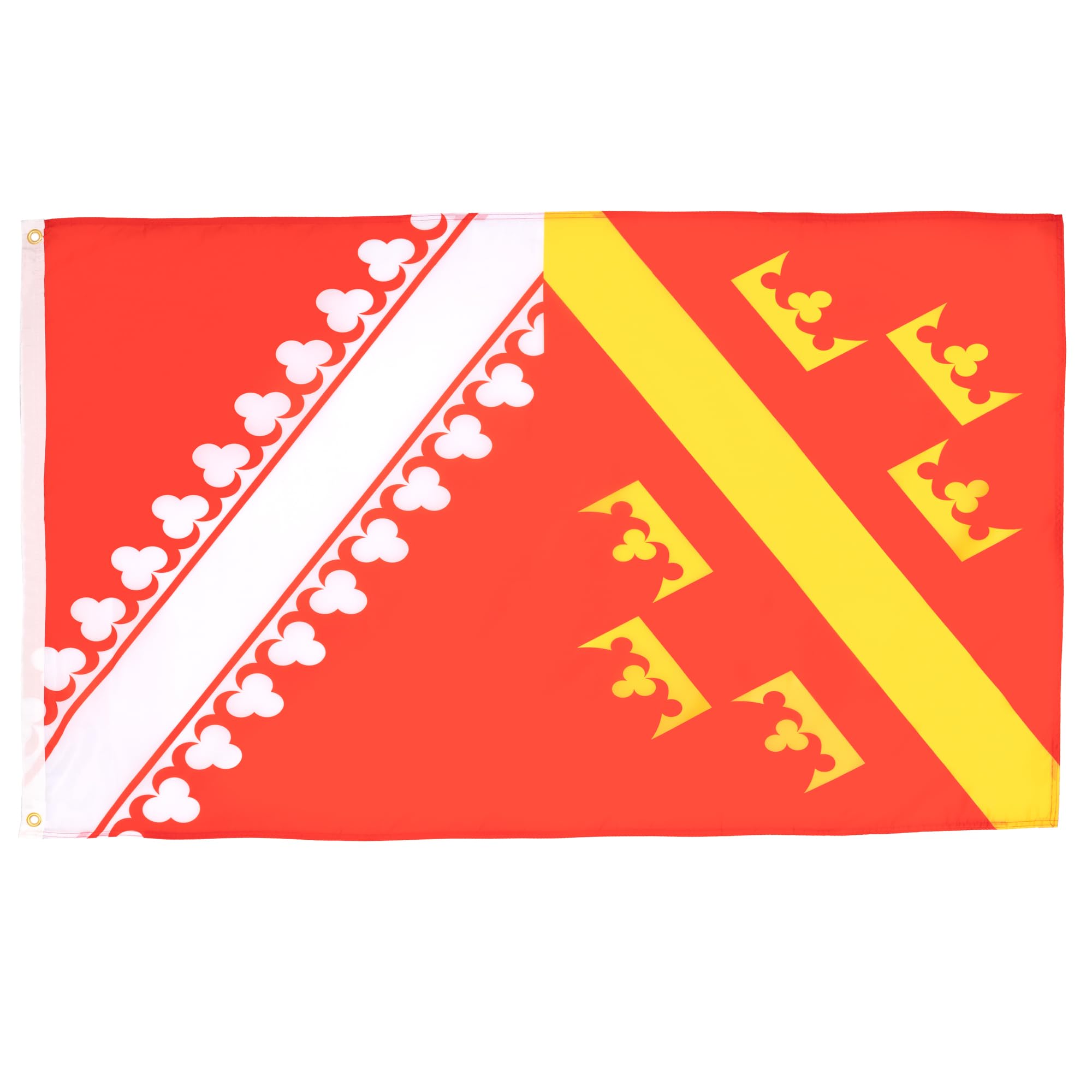 AZ FLAG - Alsace Old Flag - 3x5 Ft - 100D Polyester Former Alsace Banner with Two Metal Grommets - Fade Resistant - Vivid Colors - 3' x 5' Feet - 150x90 Cm — image 1