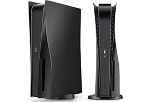 Black PS5 Faceplate Case Cover Customized PS5 Plate for Disc Playstation 5 Console Hard Shell Skin Replacement Cover Plates M