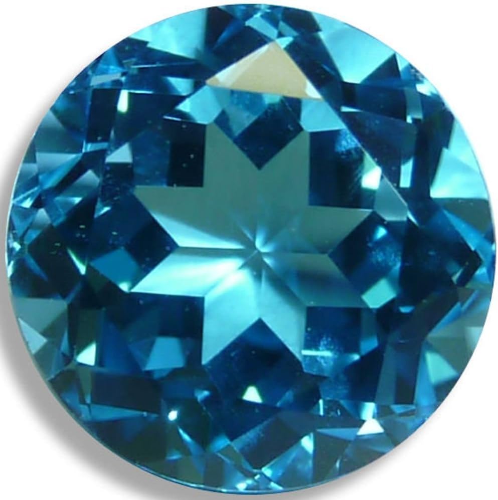 Natural 2.36 Carats 8 MM AAA Swiss Blue Topaz Round (1 PC) Loose Gemstone