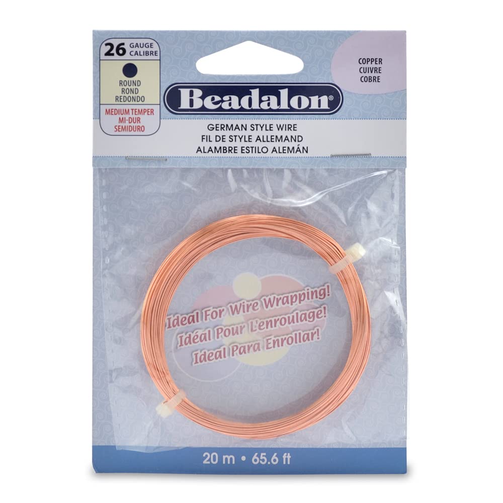 Beadalon German Style 20 m 26 Gauge Round Copper Wire — image 1
