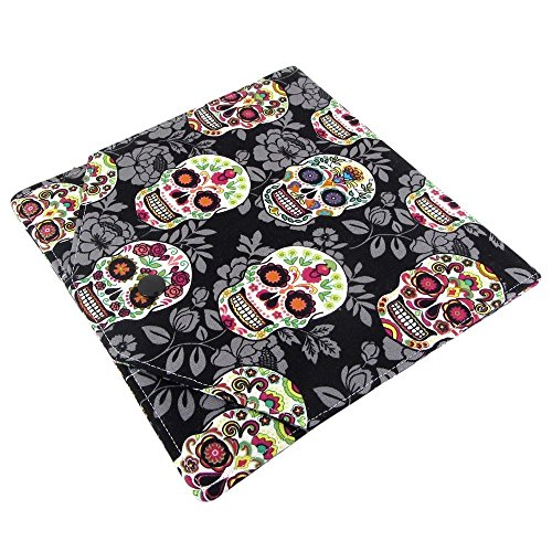 Sugar Skull Fabric Crochet Hook Case - Keeps Hooks Organized - Perfect Hook Holder For At Home Or Travel!