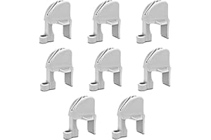Cendasun Boat Fender Clips, Pontoon Boat Fender Clips, Adjustable Pontoon Boat Square Rail Fender Cleats/Clips/Hangers for Pontoon Bumpers, Pontoon Boat Accessories for Bumpers (8 Pack)