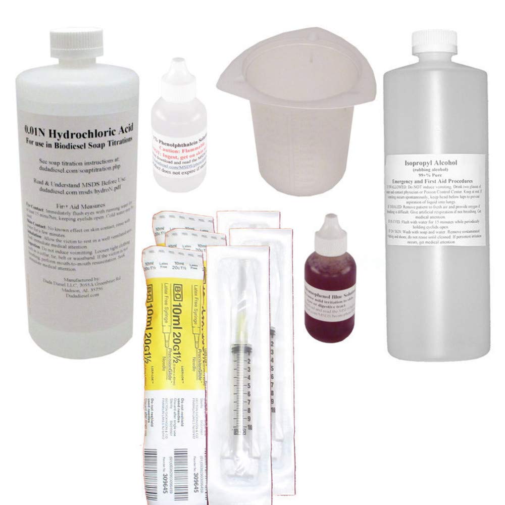Soap Titration Kit for unfinnished biodiesel