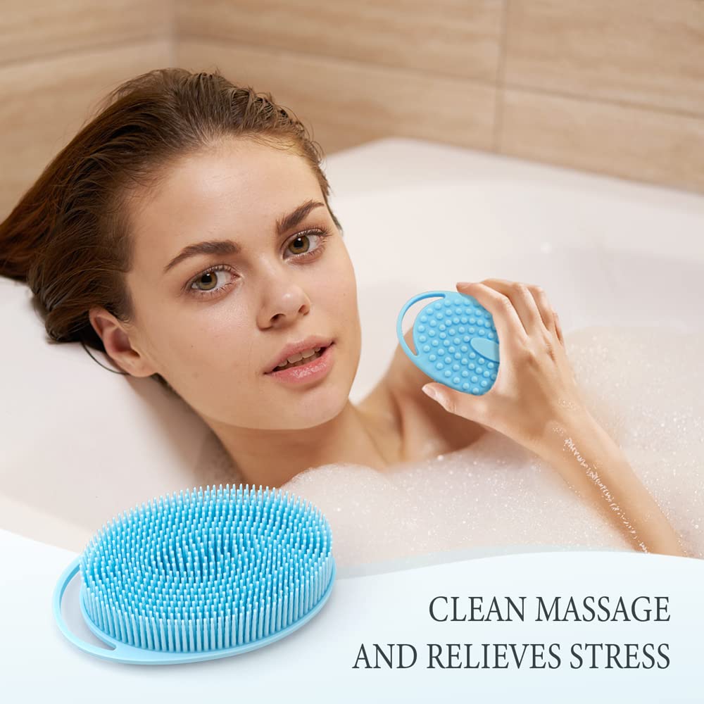 Mua 3 Pack Silicone Body Scrubber, Exfoliating Body Scrubber, Soft