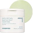 innisfree Daily Gentle Retinol Salicylic Toner Pads, Korean Sheet Mask Pads for Acne-Prone Skin Care